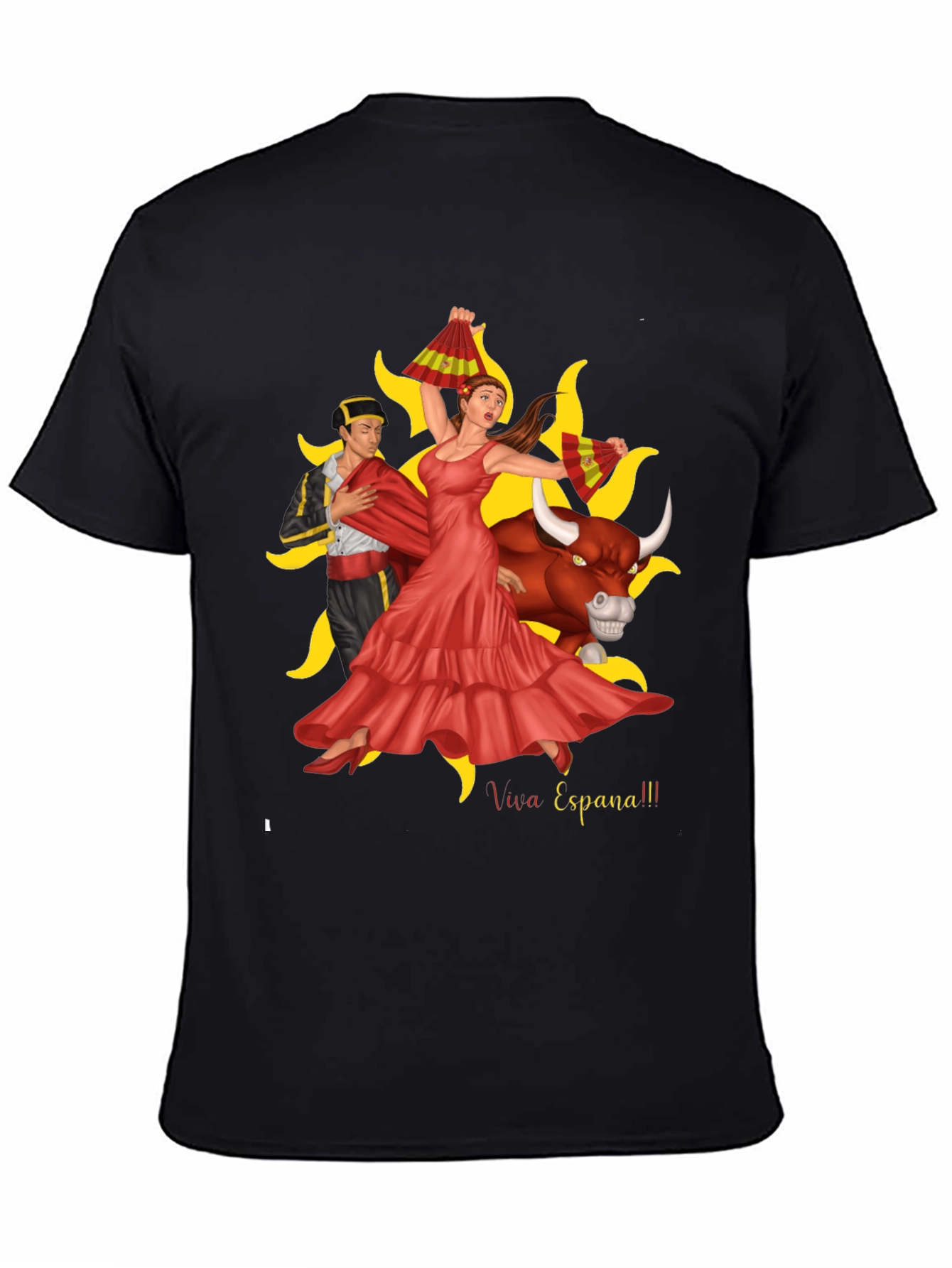 Viva Espana Graphic T-Shirt - Bullfighting Culture Tee