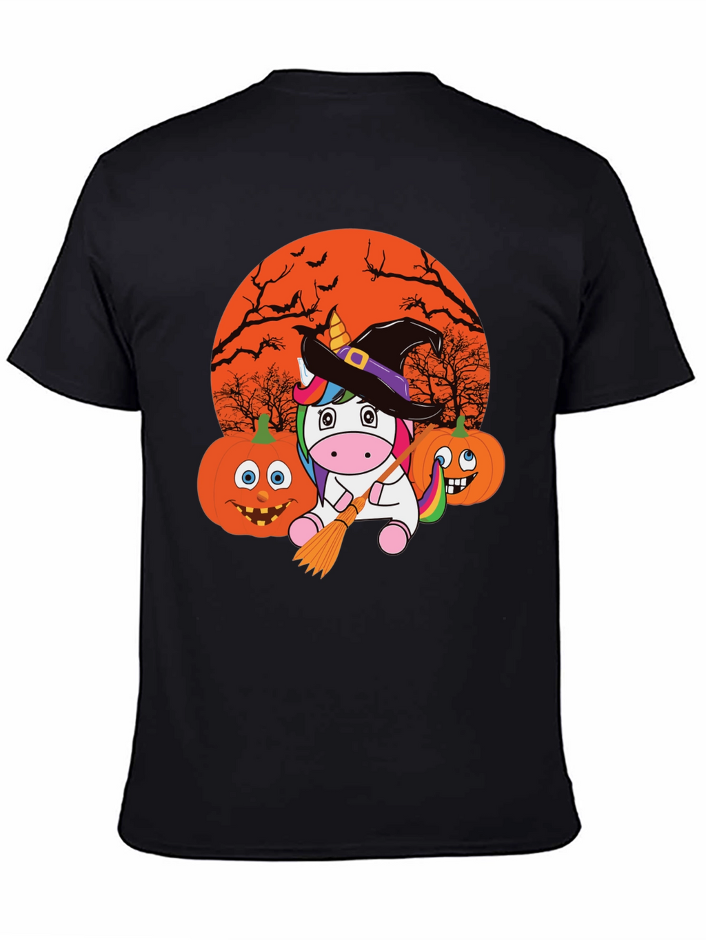 Halloween Unicorn Witch T-Shirt