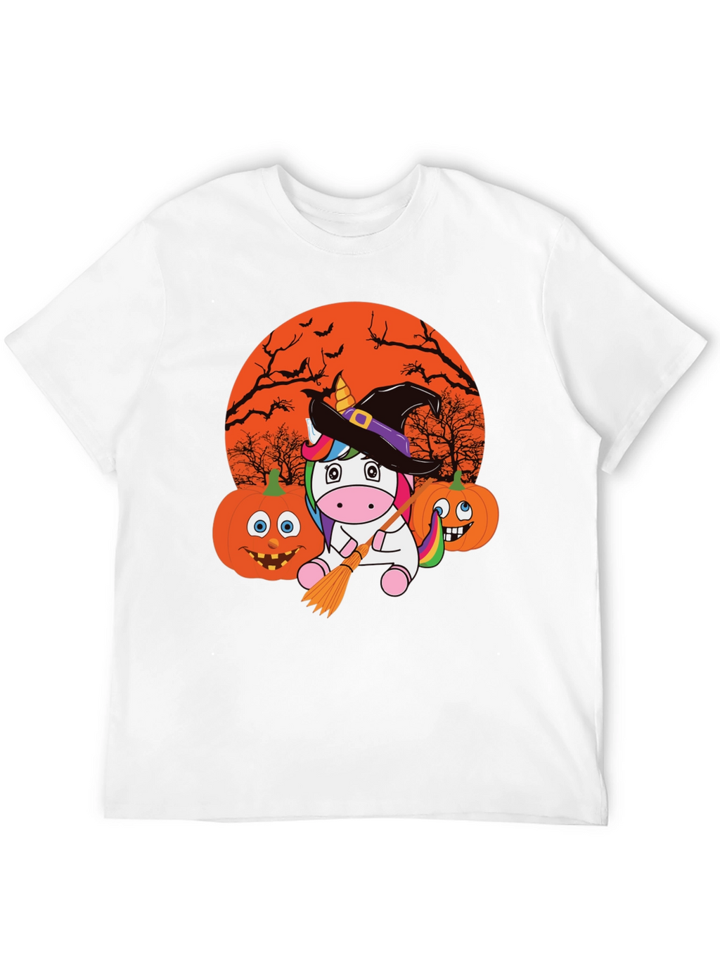 Halloween Unicorn Witch T-Shirt