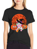 Halloween Unicorn Witch T-Shirt
