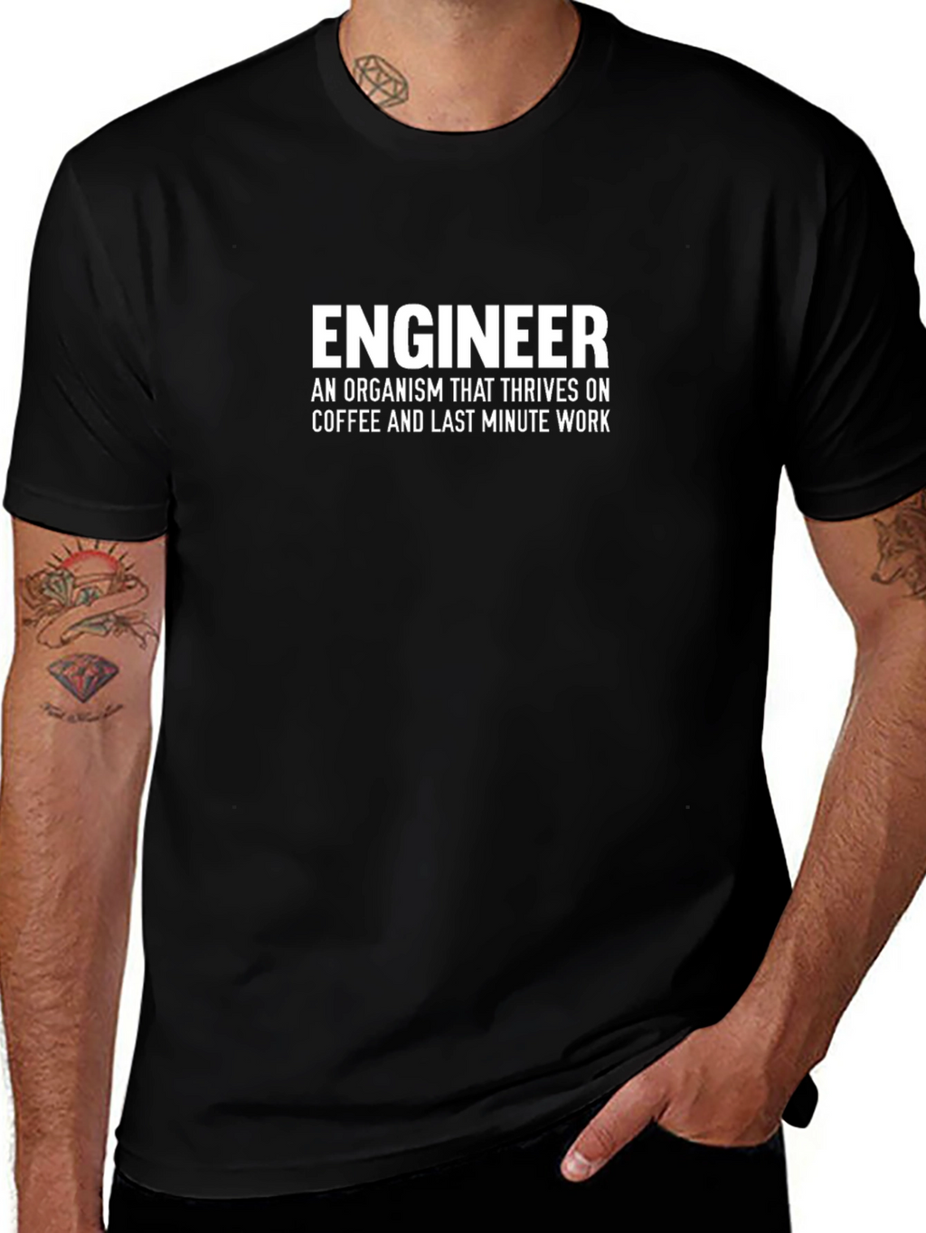 Engineer Coffee & Last Minute Work T-Shirt