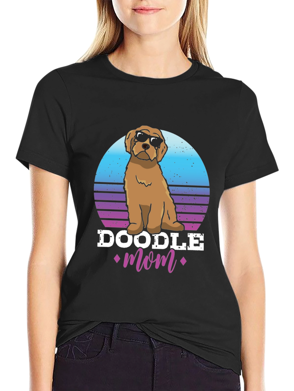 Doodle Mom T-Shirt - Retro Dog Lover Tee
