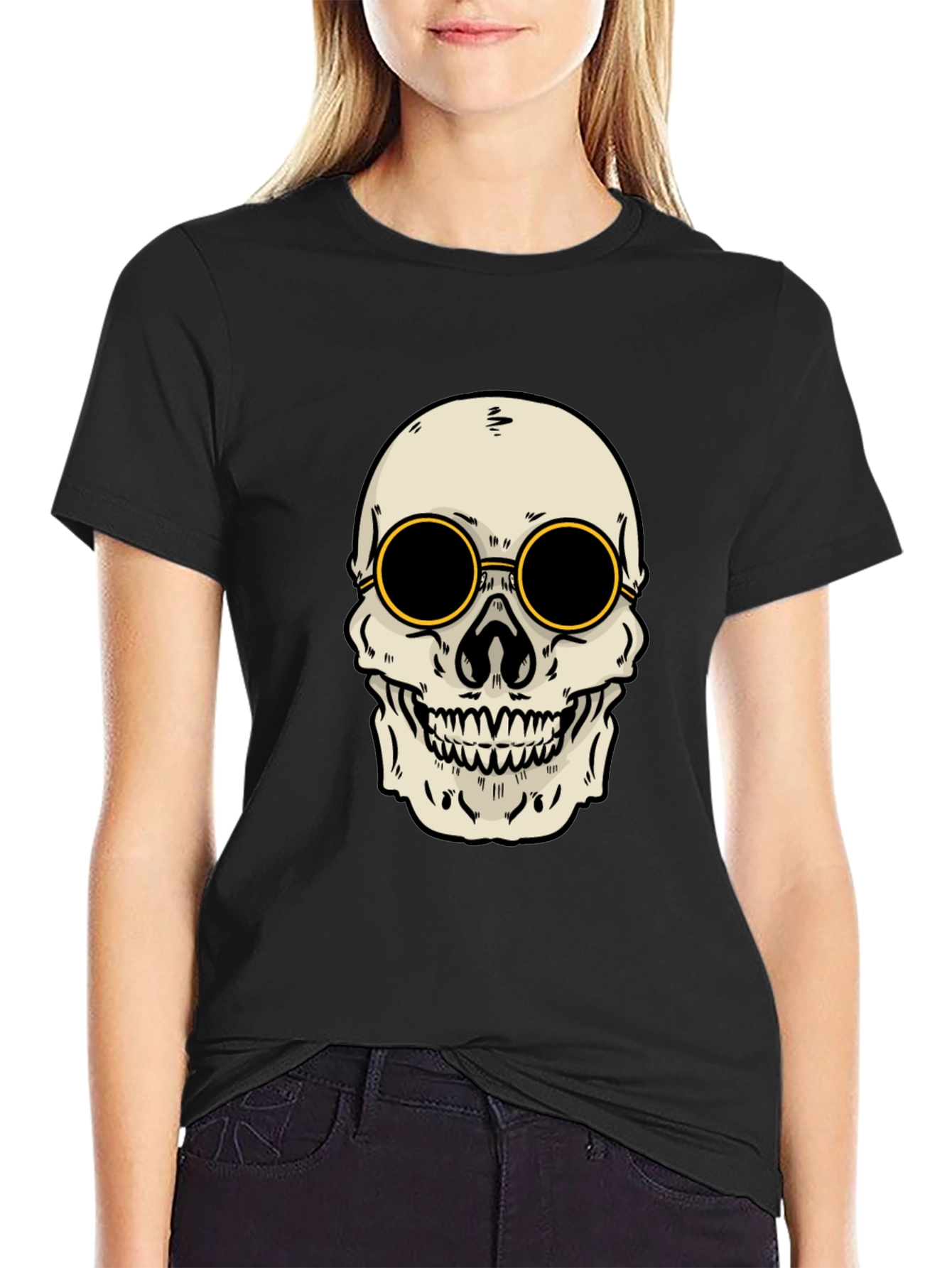 Skull Graphic Black T-Shirt
