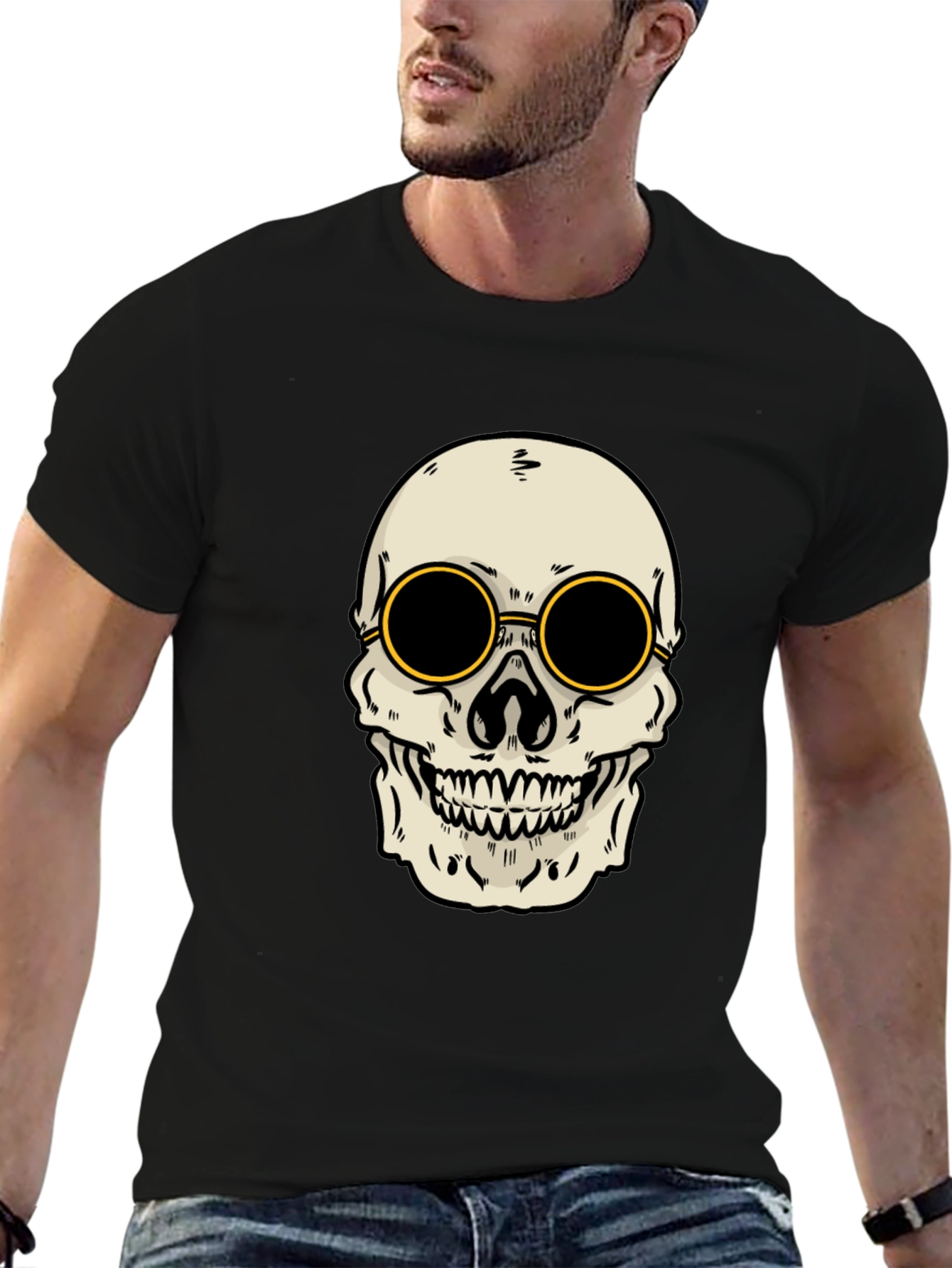 Skull Graphic Black T-Shirt
