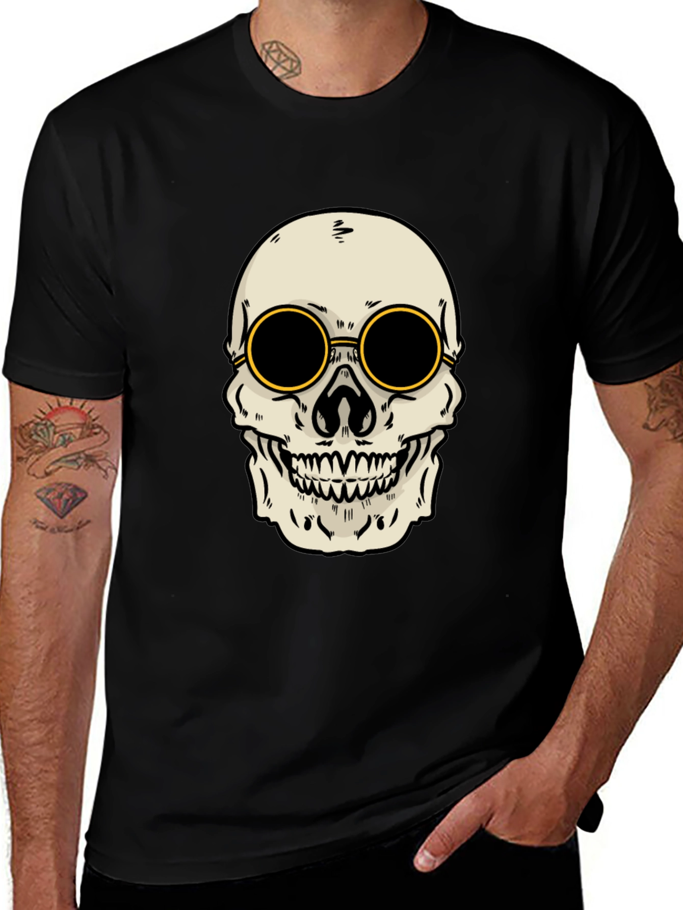 Skull Graphic Black T-Shirt
