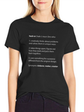 Hacker Definition Black T-Shirt - Programmer Maker