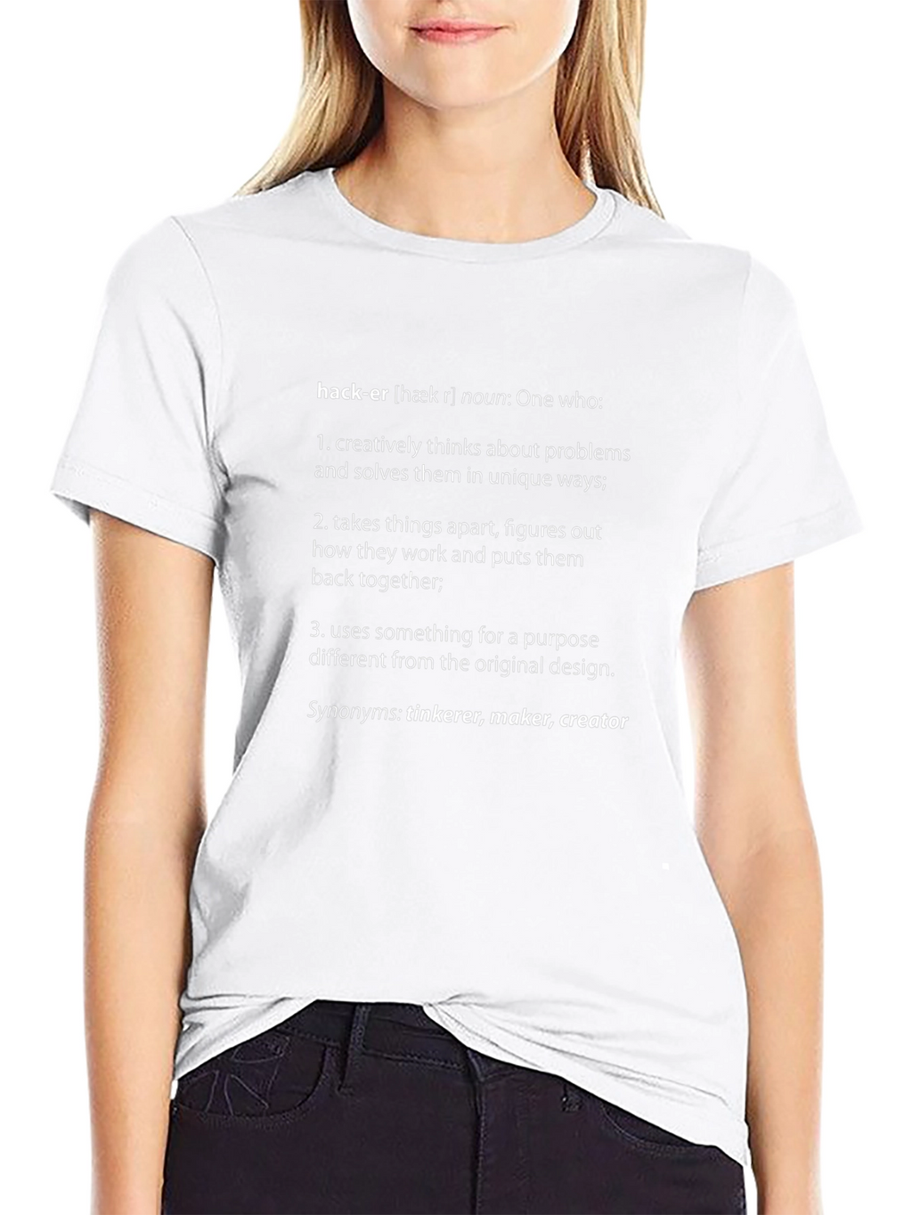 Hacker Definition Black T-Shirt - Programmer Maker