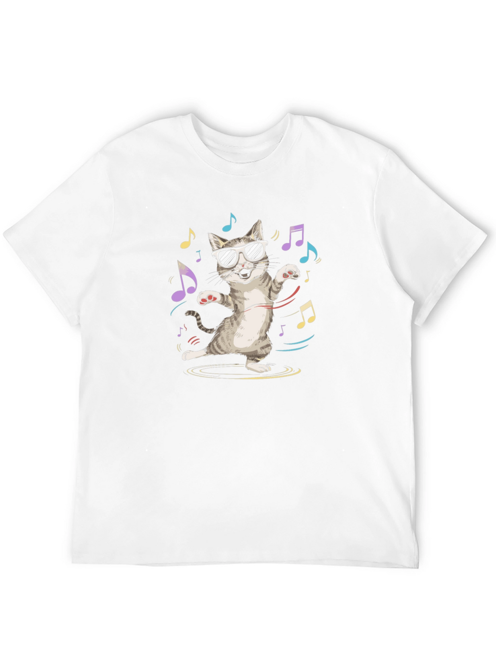 Cool Cat Music T-Shirt - Unisex Cotton Tee