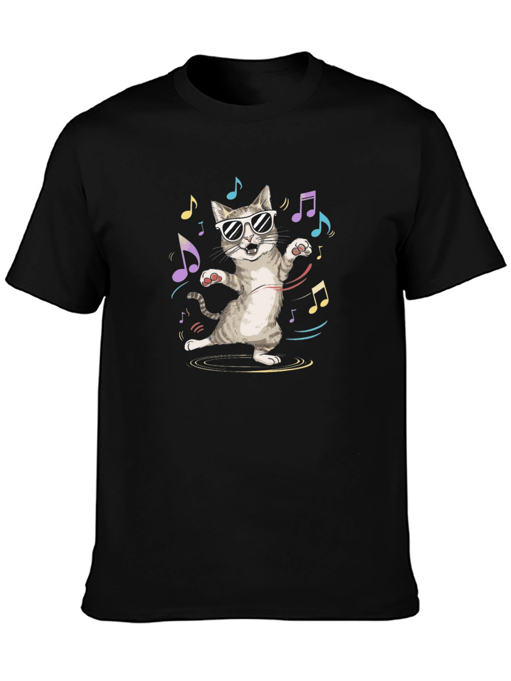Cool Cat Music T-Shirt - Unisex Cotton Tee