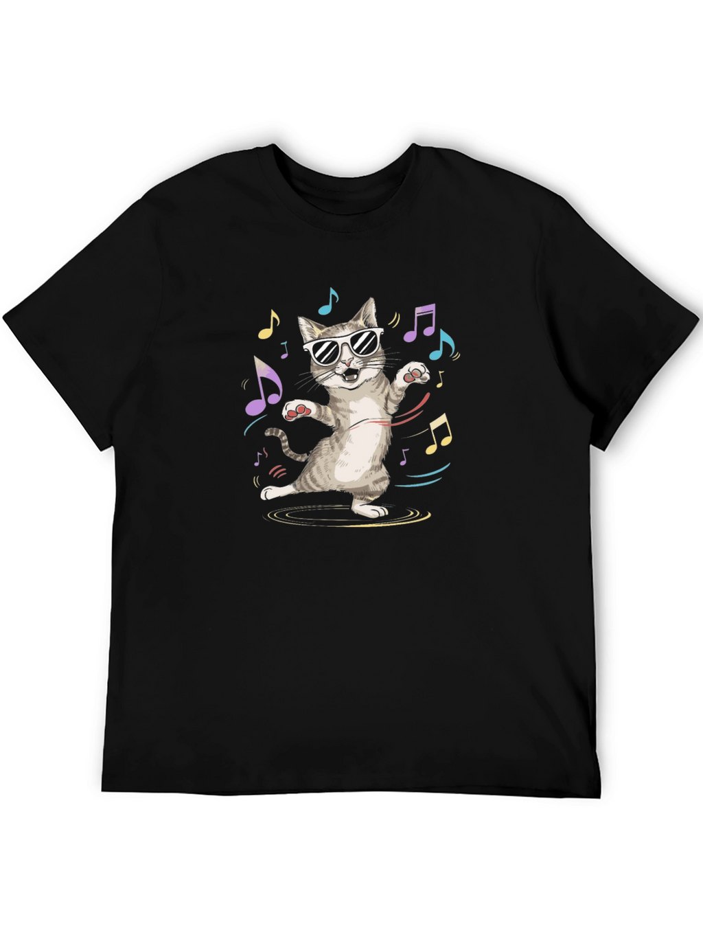 Cool Cat Music T-Shirt - Unisex Cotton Tee