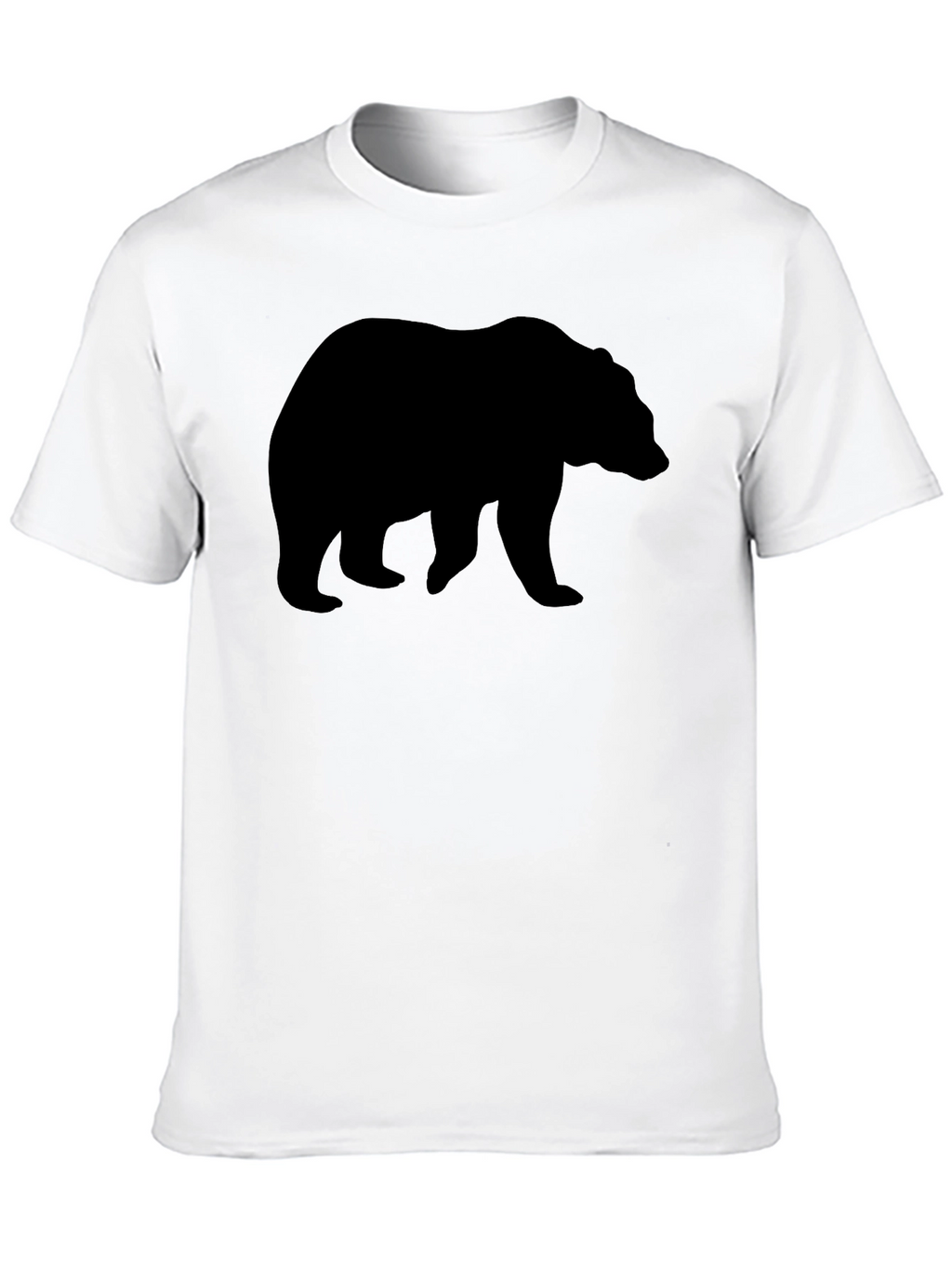 Black Bear Silhouette Graphic T-Shirt