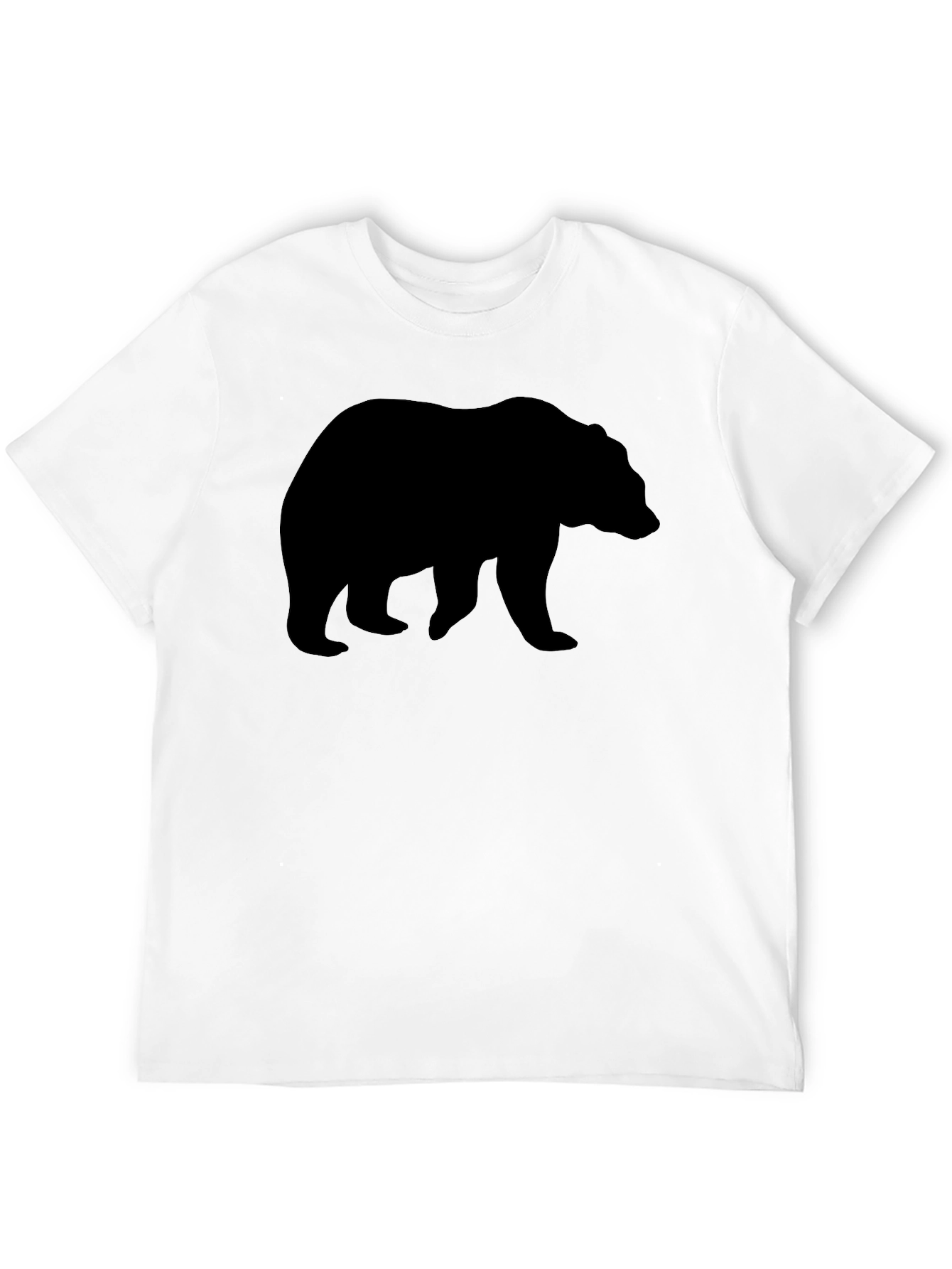 Black Bear Silhouette Graphic T-Shirt