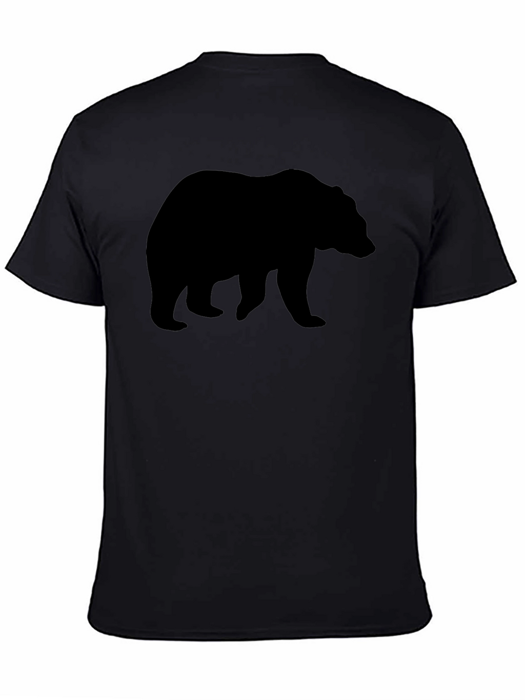 Black Bear Silhouette Graphic T-Shirt