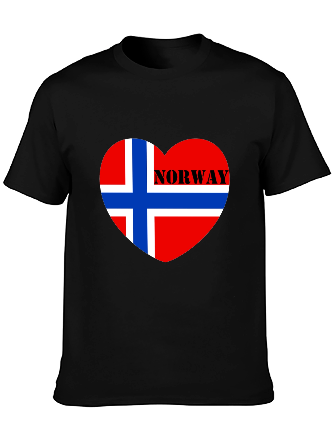 Norway Flag Heart T-Shirt