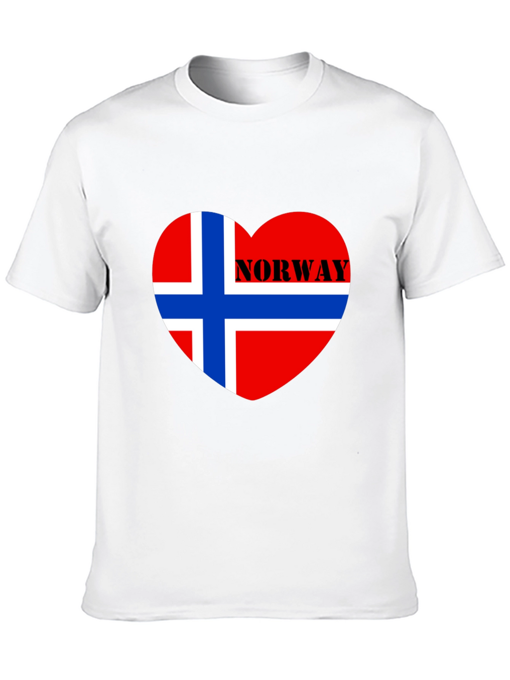 Norway Flag Heart T-Shirt