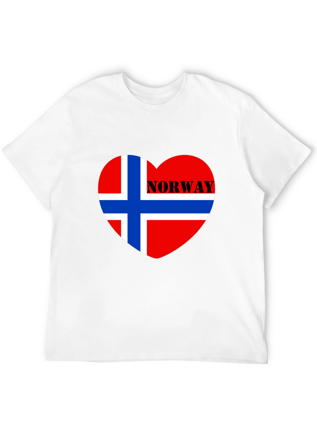 Norway Flag Heart T-Shirt