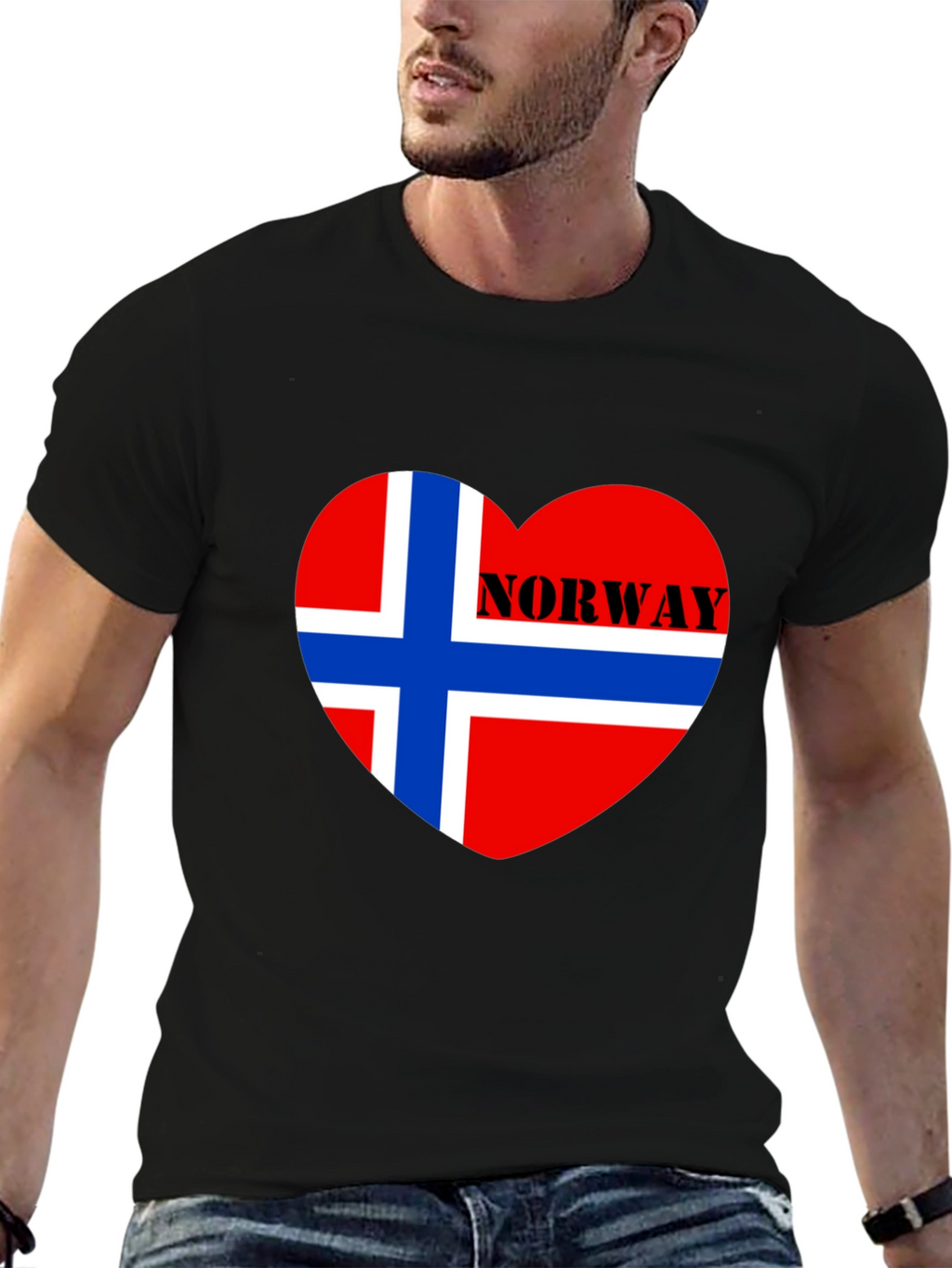 Norway Flag Heart T-Shirt