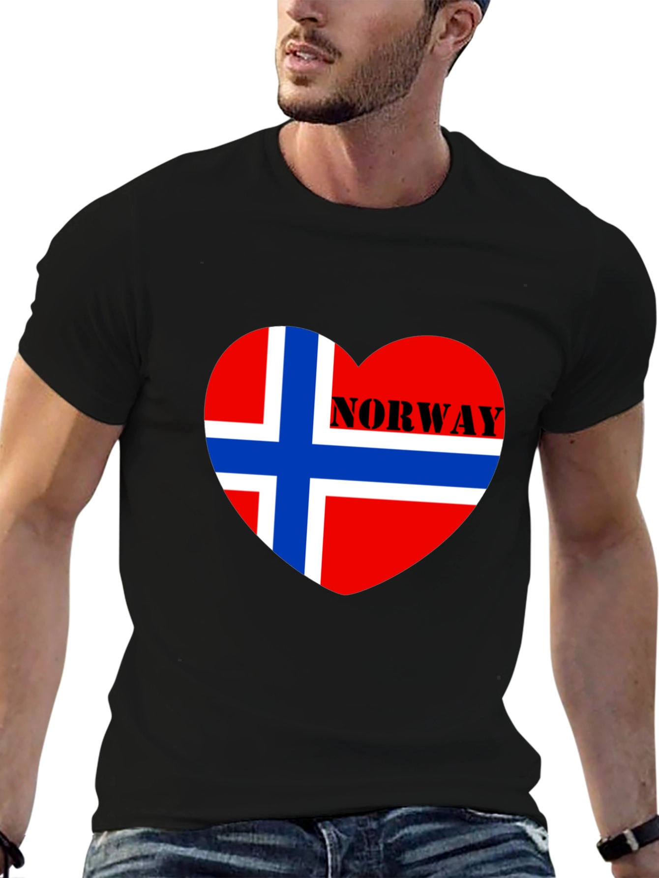 Norway Flag Heart T-Shirt