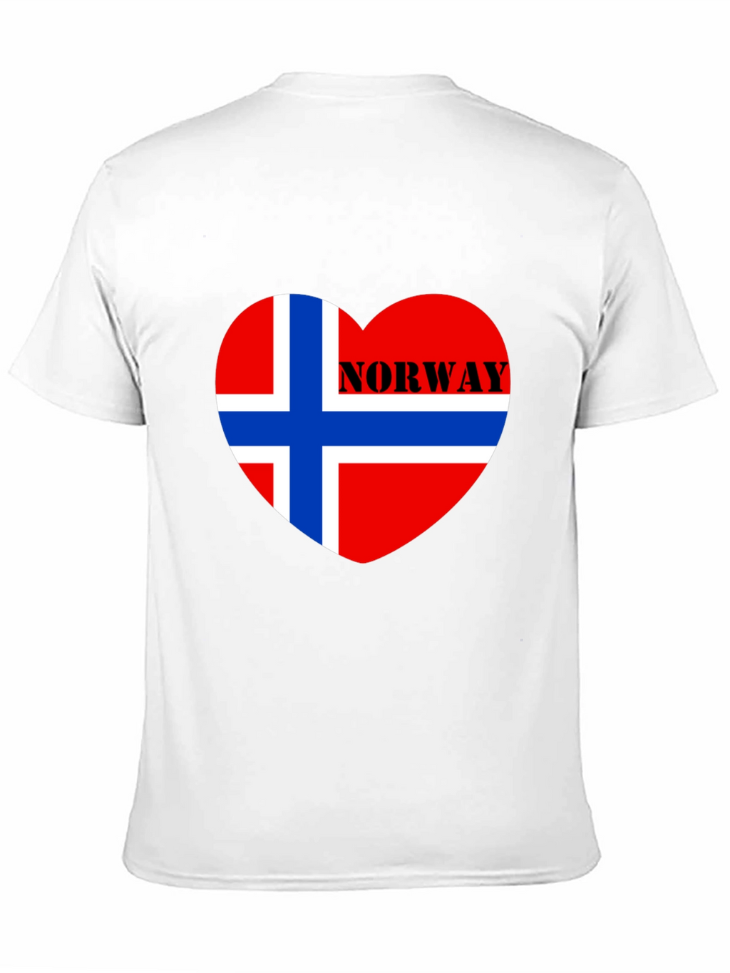 Norway Flag Heart T-Shirt