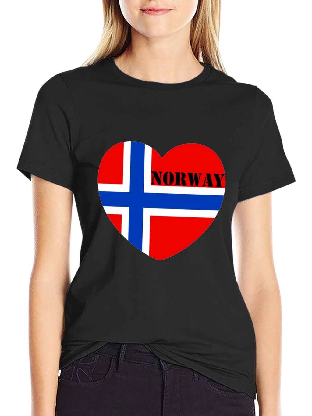 Norway Flag Heart T-Shirt