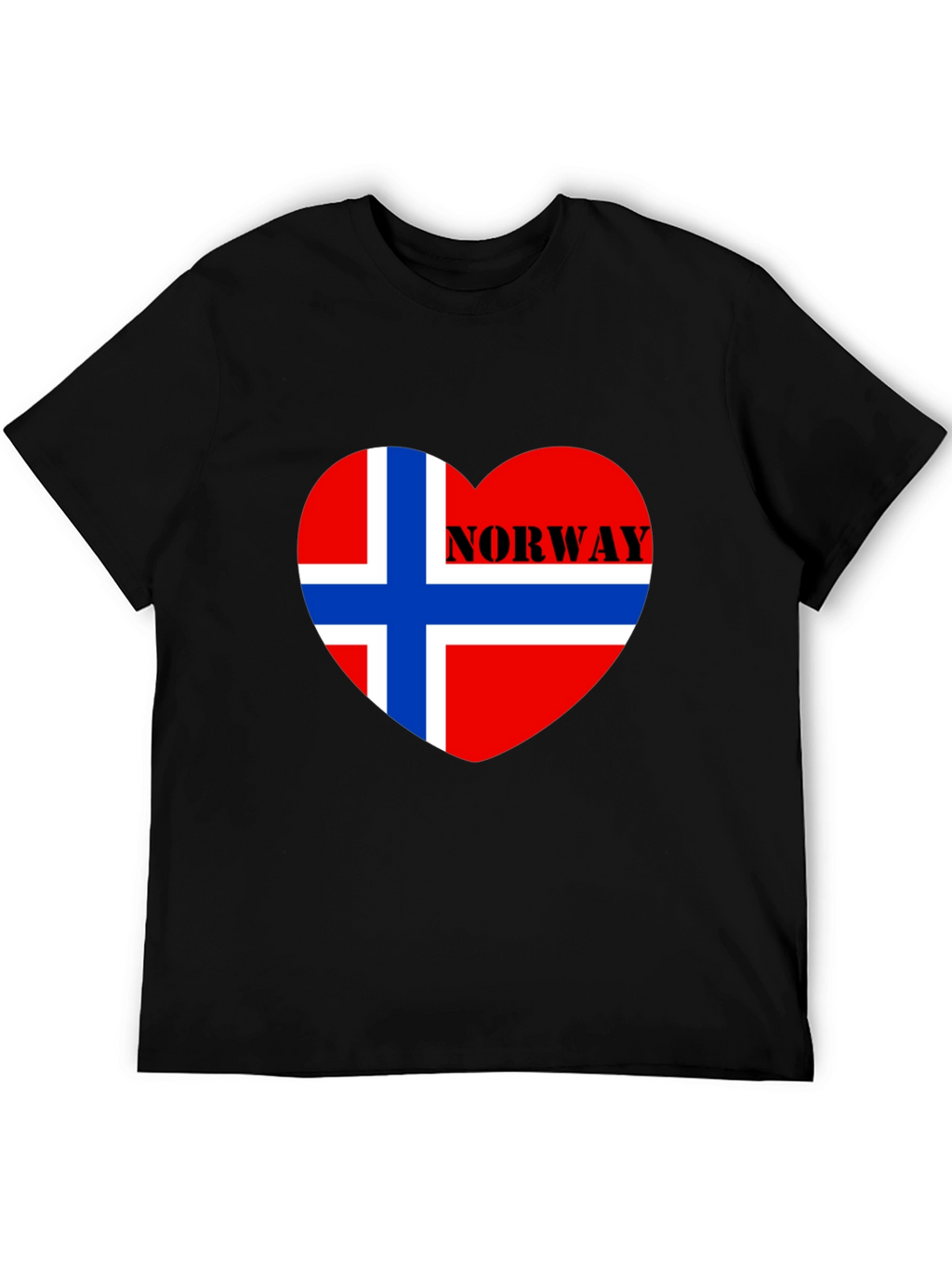 Norway Flag Heart T-Shirt