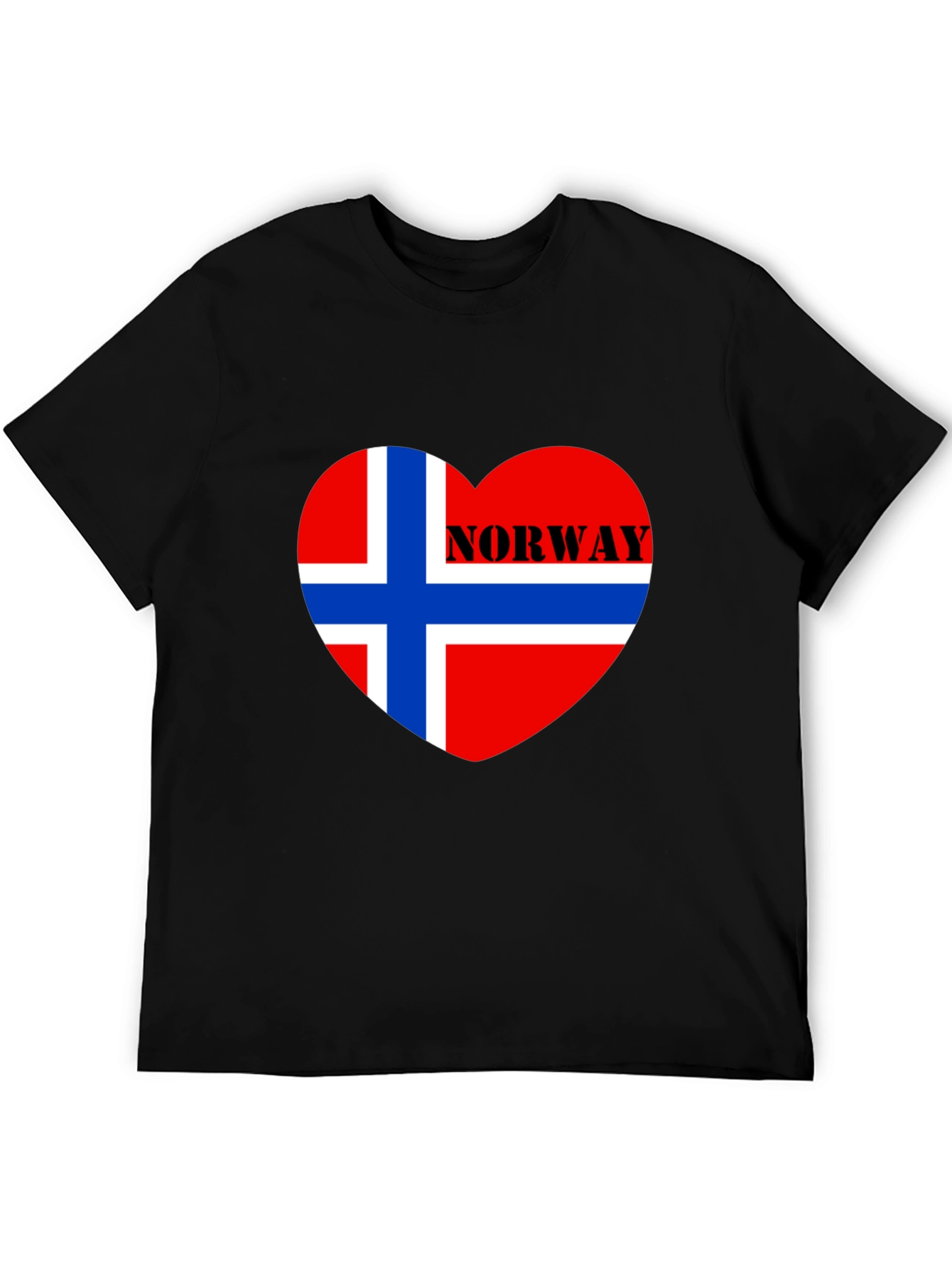 Norway Flag Heart T-Shirt