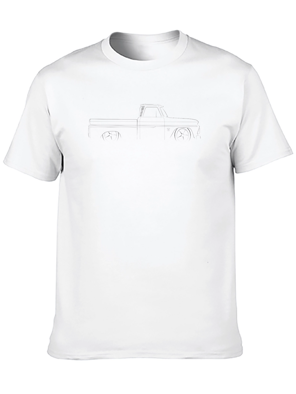 Classic Truck Outline Black T-Shirt