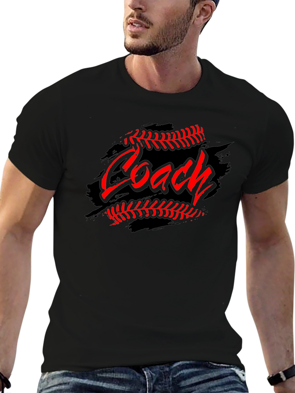 Baseball Coach Graphic T-Shirt