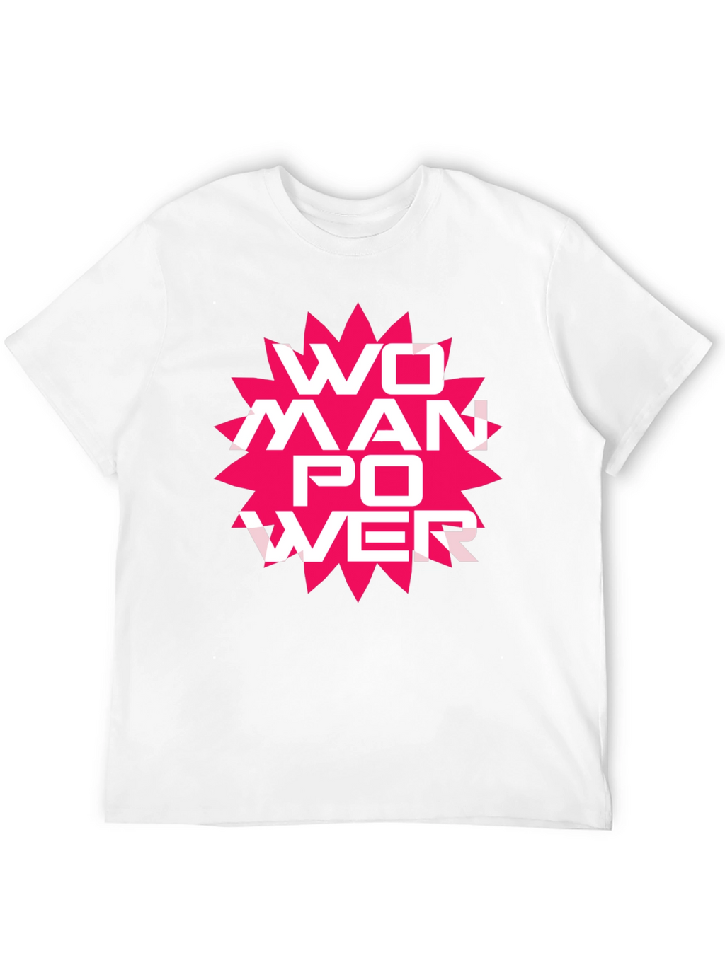Woman Power Graphic Tee - Black Cotton T-Shirt