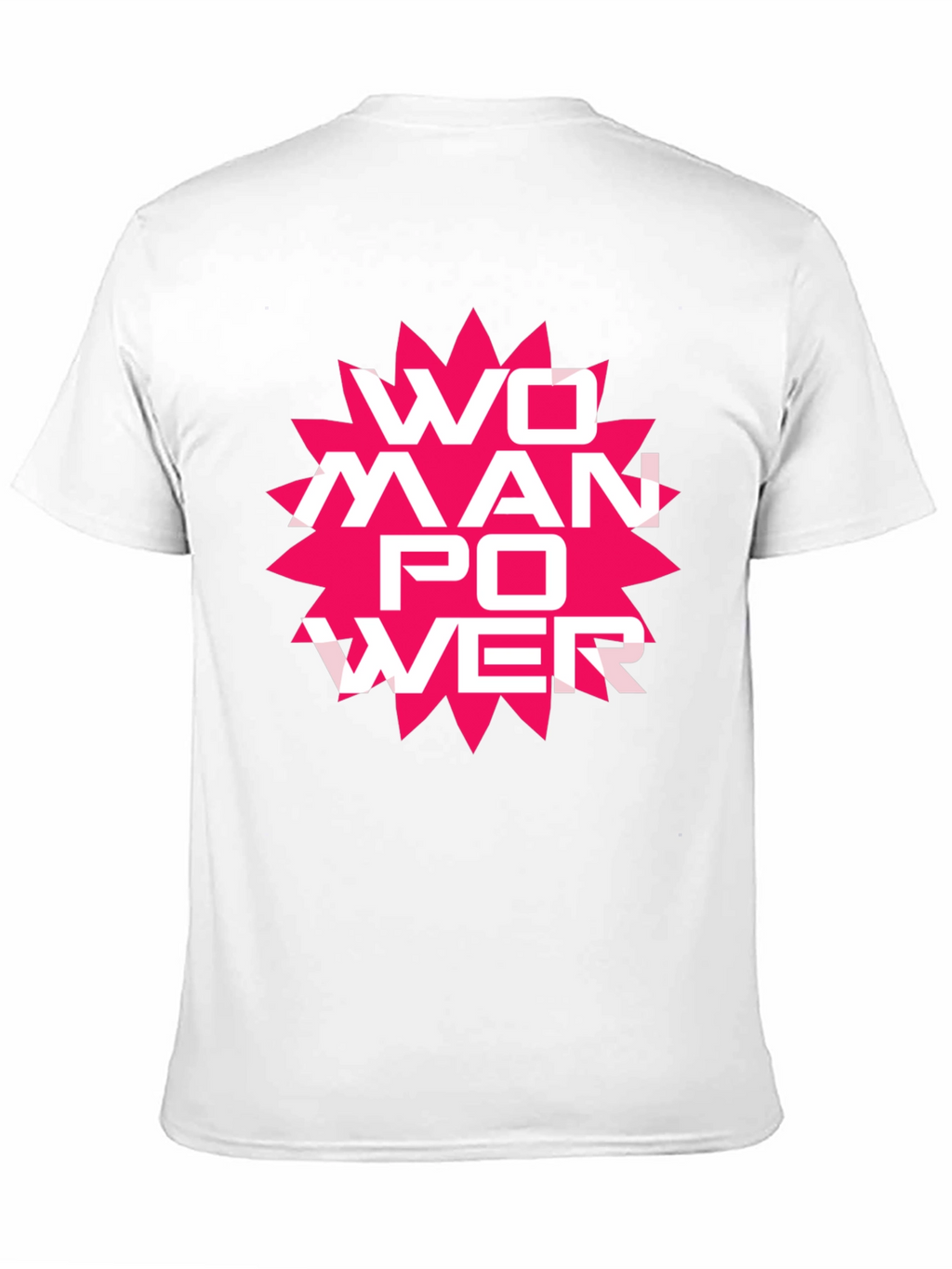 Woman Power Graphic Tee - Black Cotton T-Shirt
