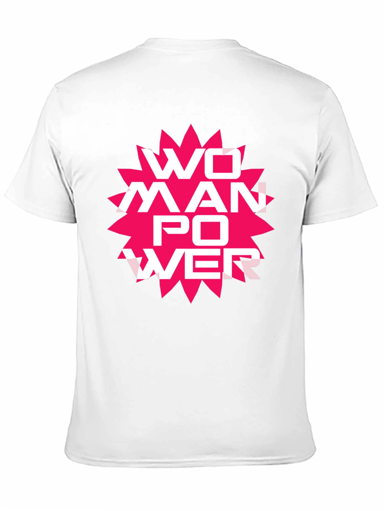 Woman Power Graphic Tee - Black Cotton T-Shirt