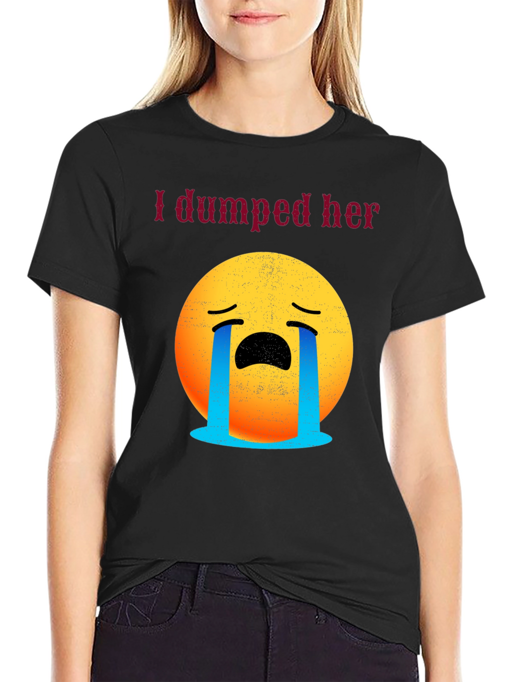 I Dumped Her Emoji Tee - Funny Breakup Shirt
