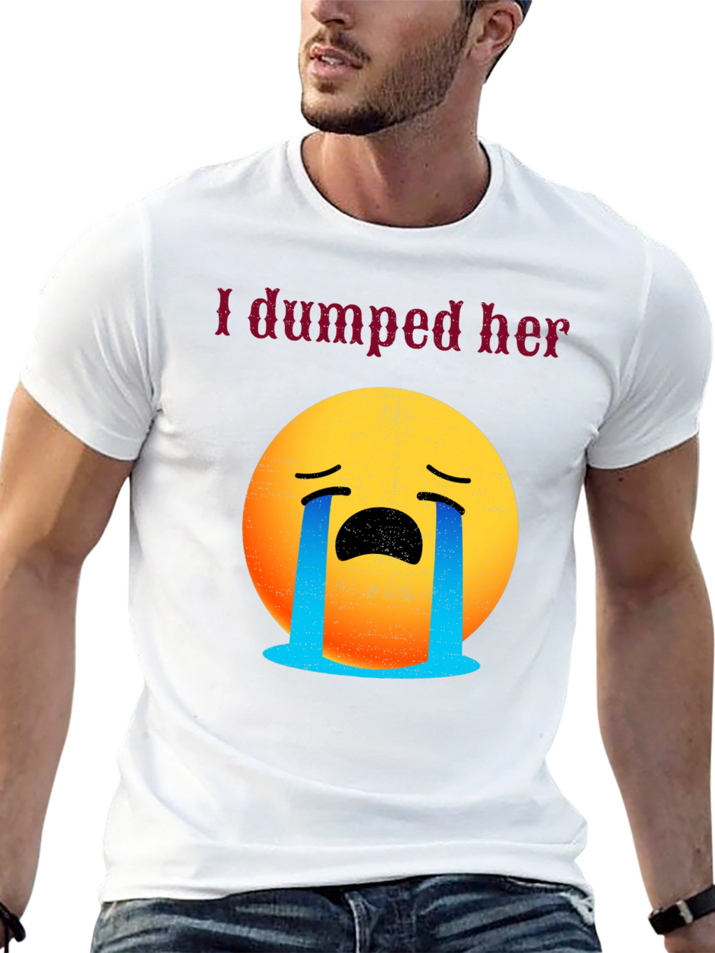 I Dumped Her Emoji Tee - Funny Breakup Shirt
