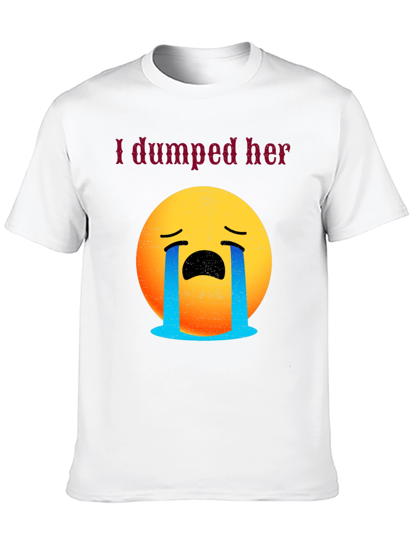 I Dumped Her Emoji Tee - Funny Breakup Shirt