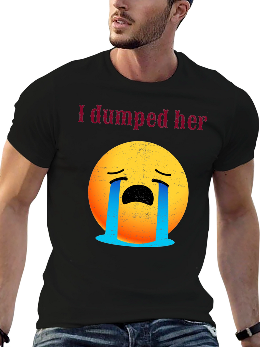 I Dumped Her Emoji Tee - Funny Breakup Shirt