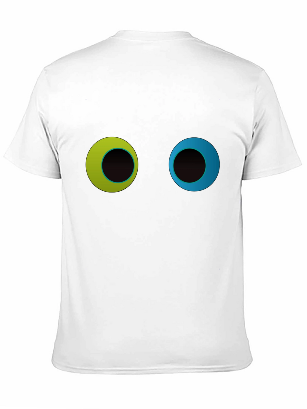 Funny Googly Eyes Graphic Black T-Shirt