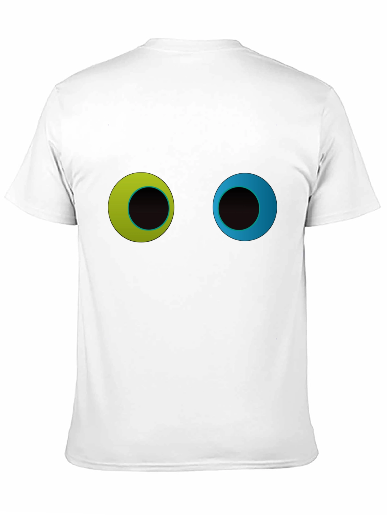 Funny Googly Eyes Graphic Black T-Shirt
