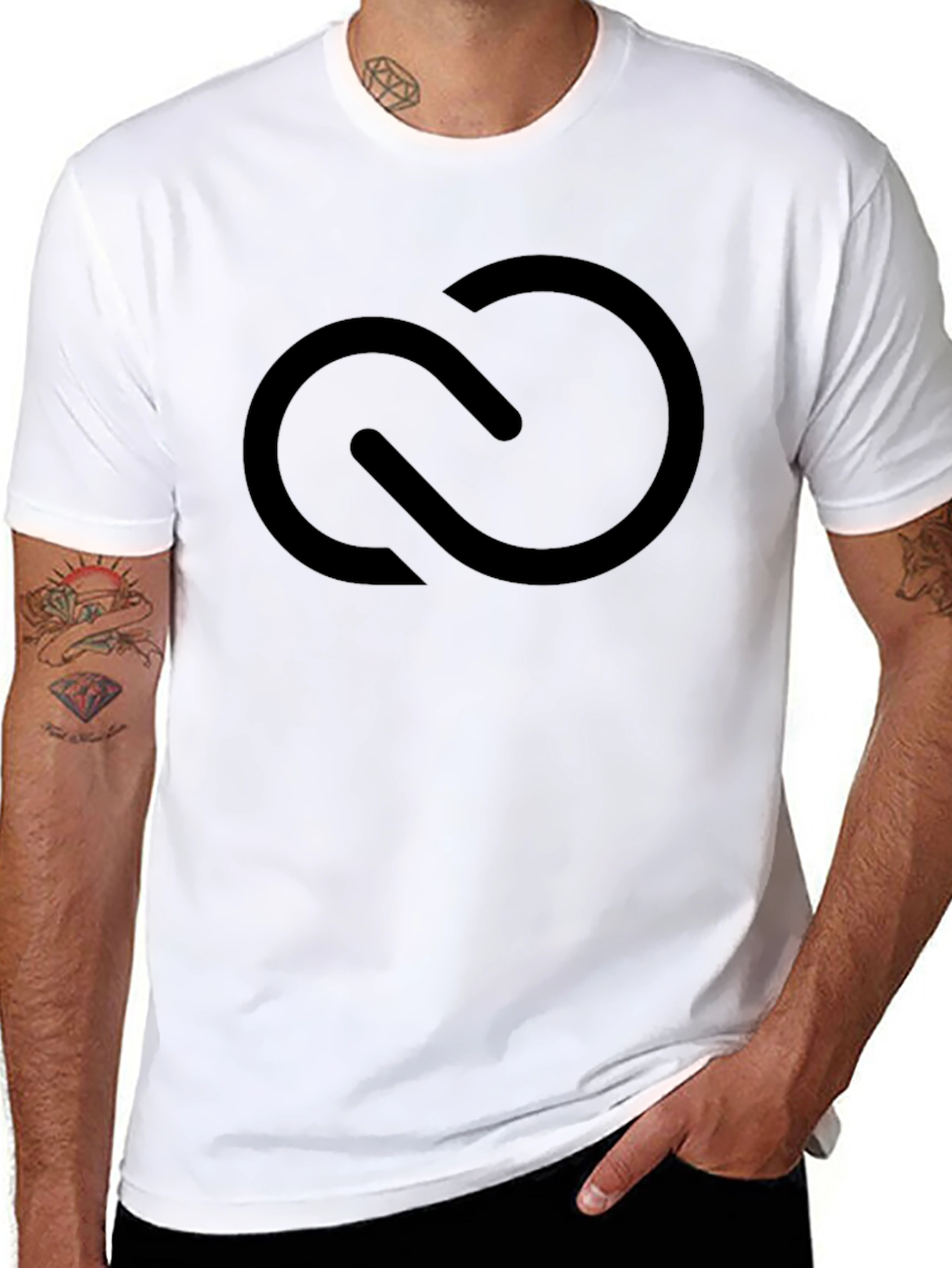 Black T-Shirt with Adobe Creative Cloud Logo
