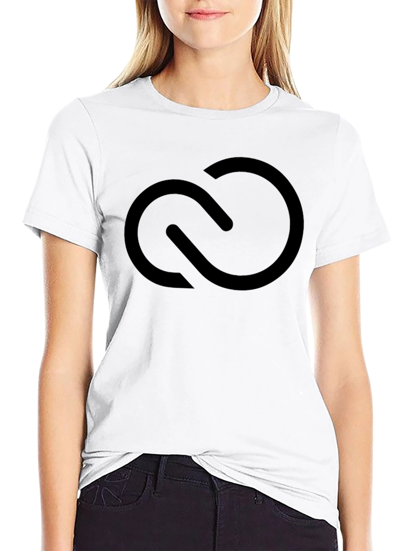 Black T-Shirt with Adobe Creative Cloud Logo