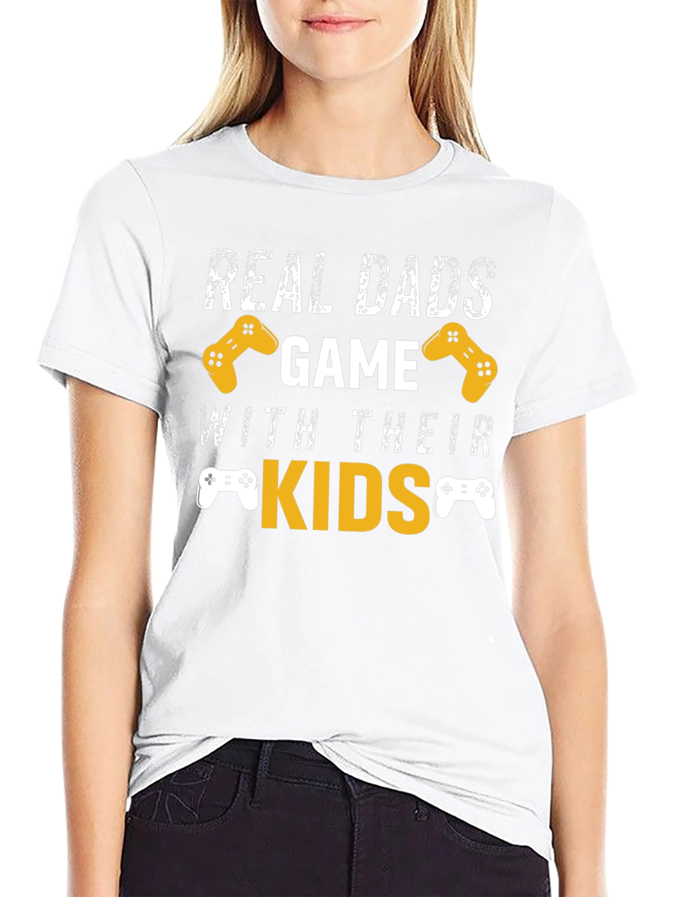Real Dads Game with Their Kids T-Shirt