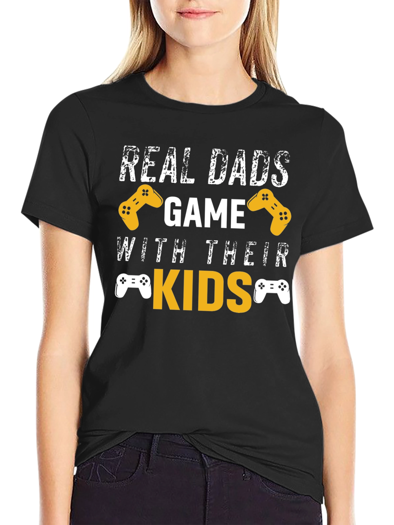 Real Dads Game with Their Kids T-Shirt