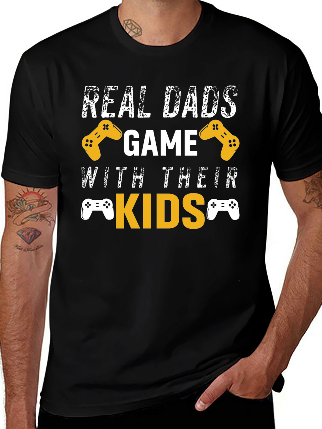 Real Dads Game with Their Kids T-Shirt