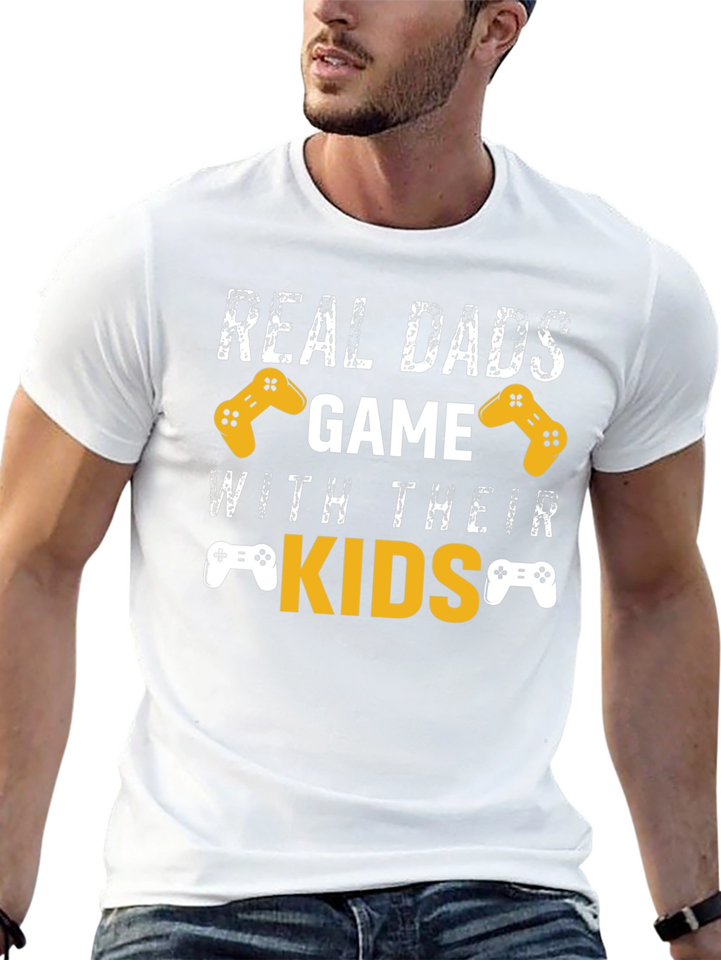 Real Dads Game with Their Kids T-Shirt