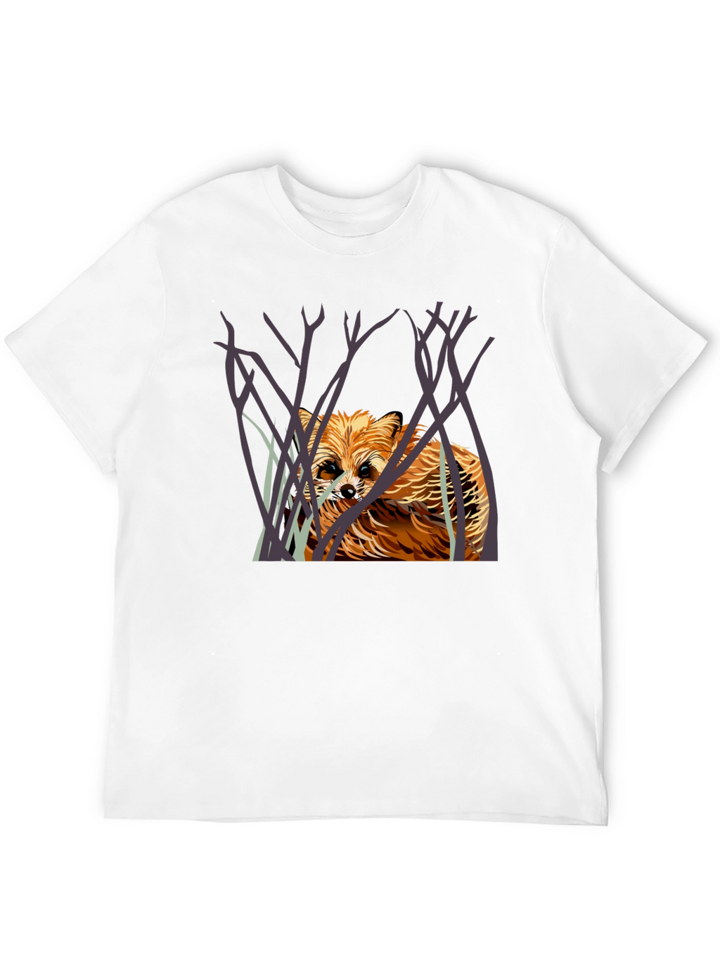 Raccoon Graphic Print Black T-Shirt