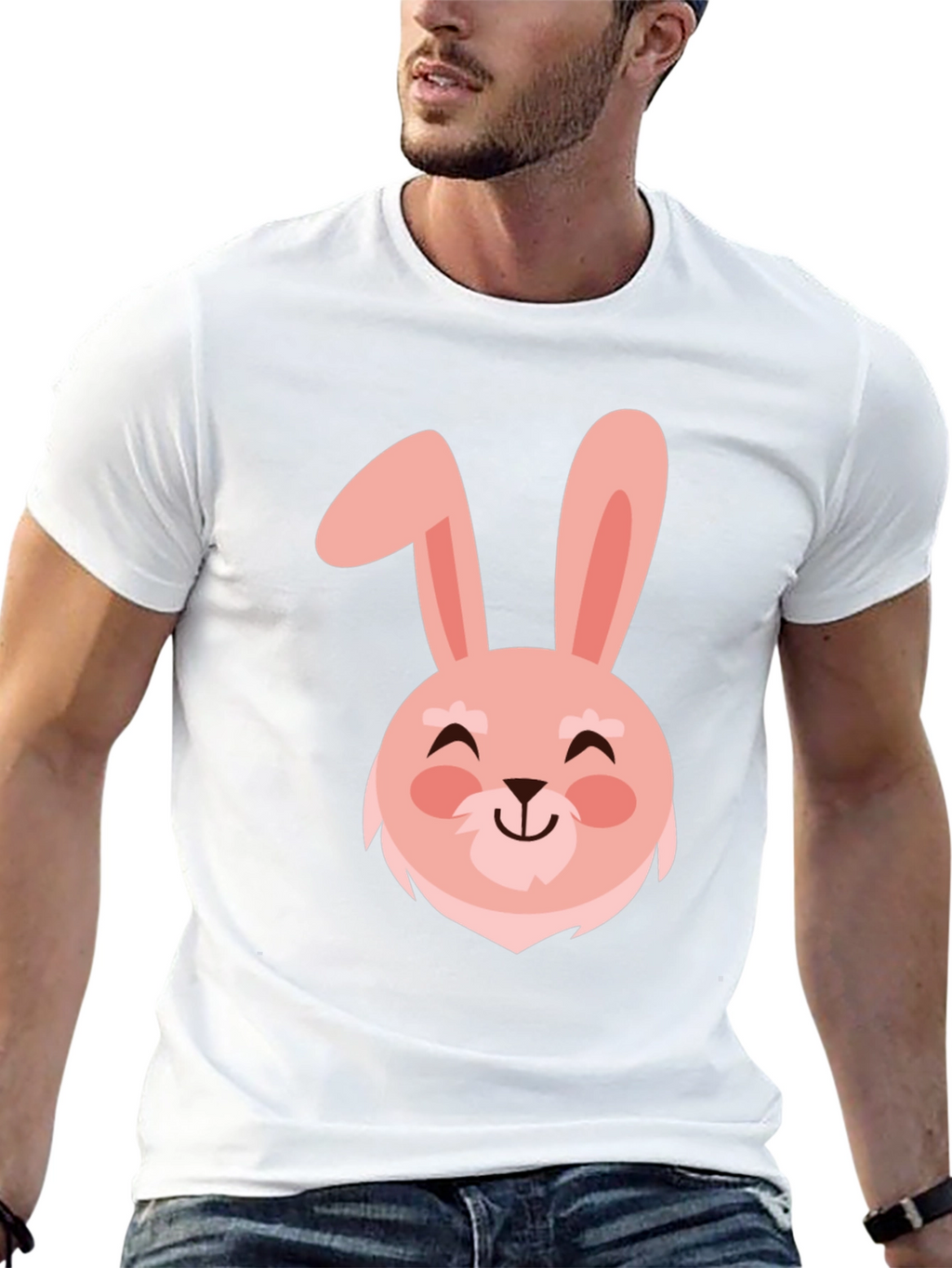 Cute Bunny Graphic Tee - Easter Holiday Shirt