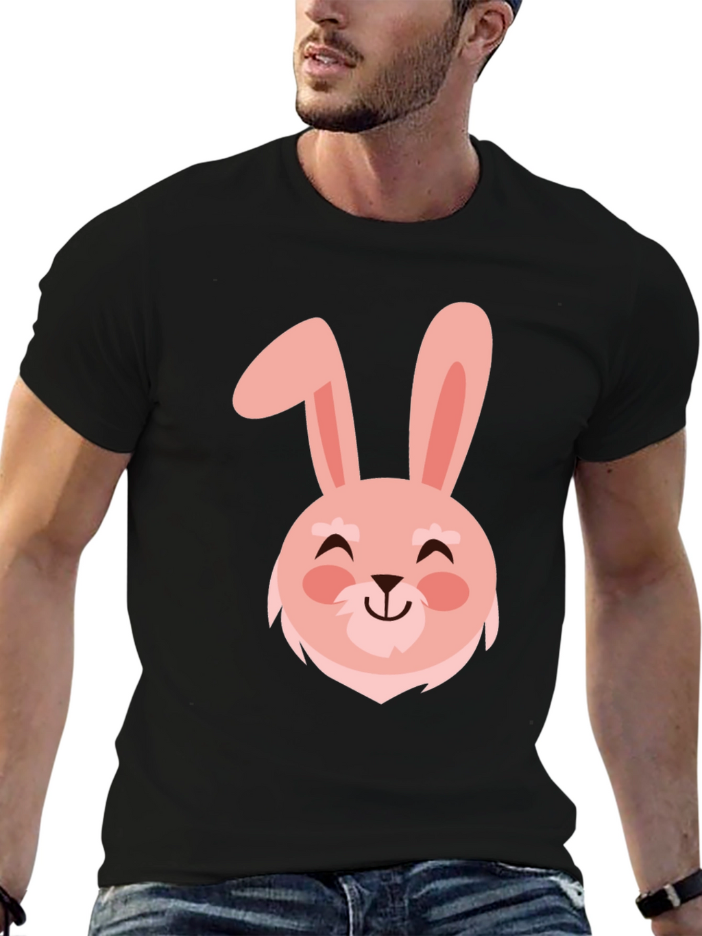 Cute Bunny Graphic Tee - Easter Holiday Shirt