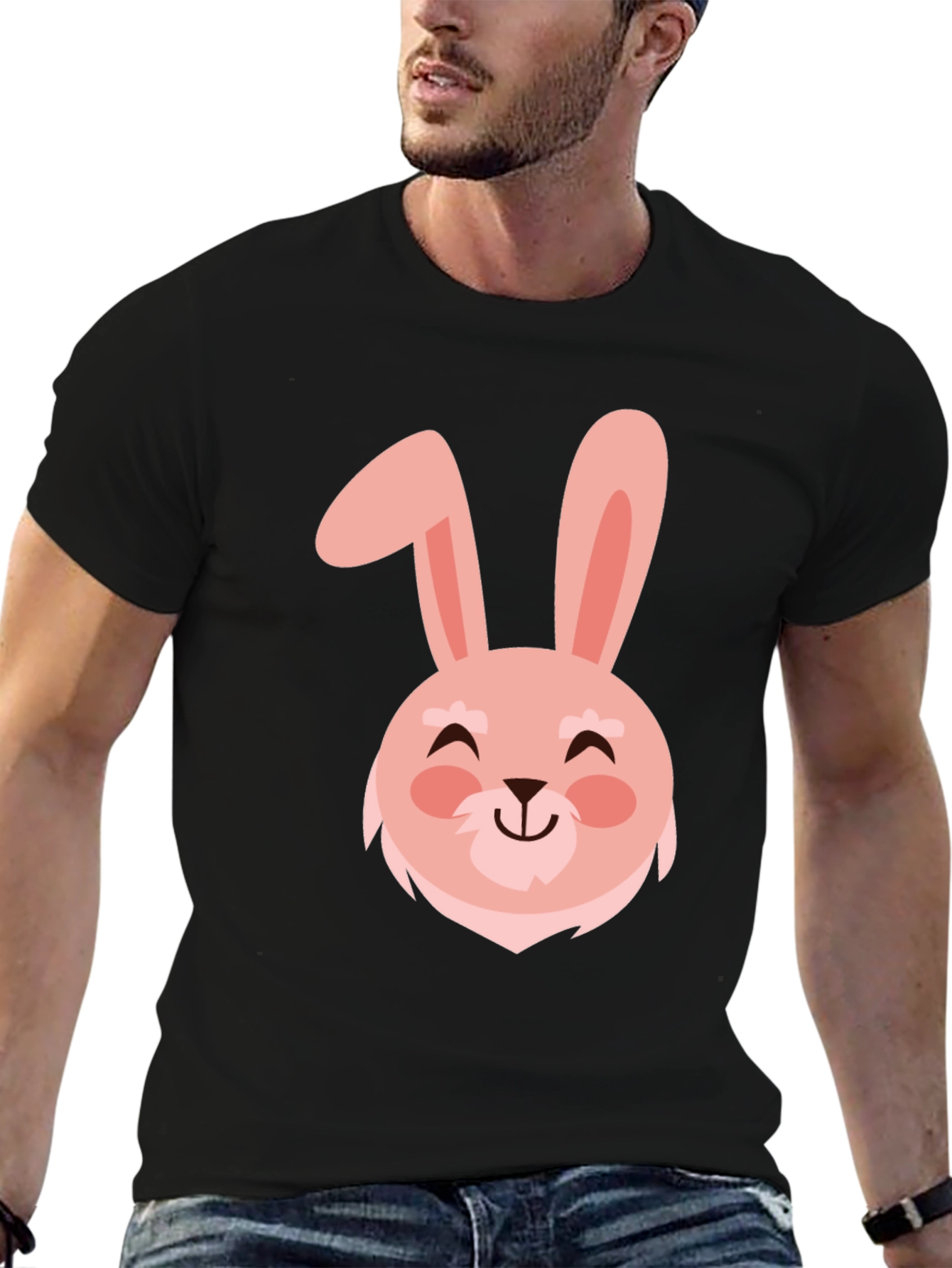 Cute Bunny Graphic Tee - Easter Holiday Shirt