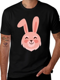Cute Bunny Graphic Tee - Easter Holiday Shirt