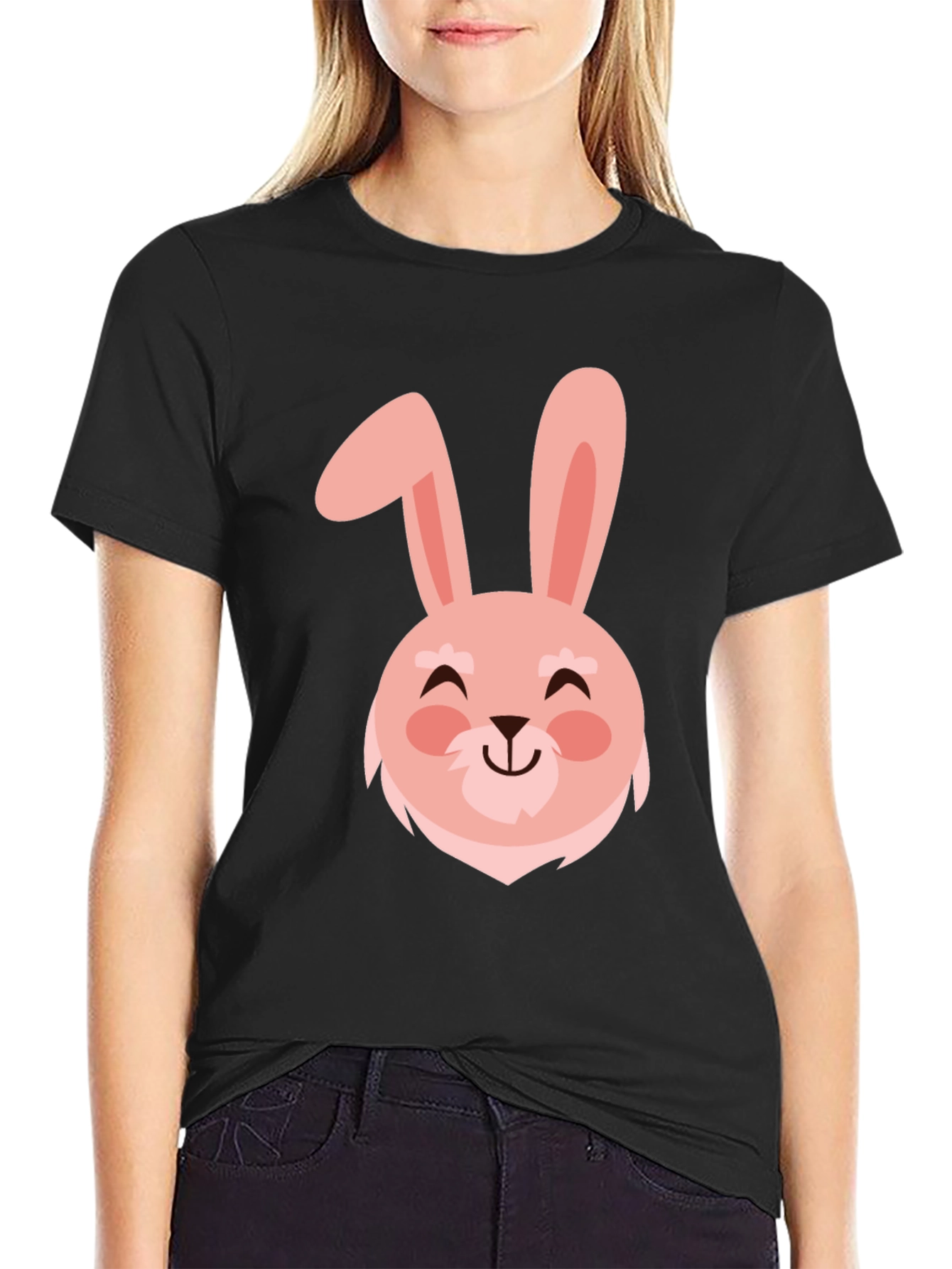 Cute Bunny Graphic Tee - Easter Holiday Shirt