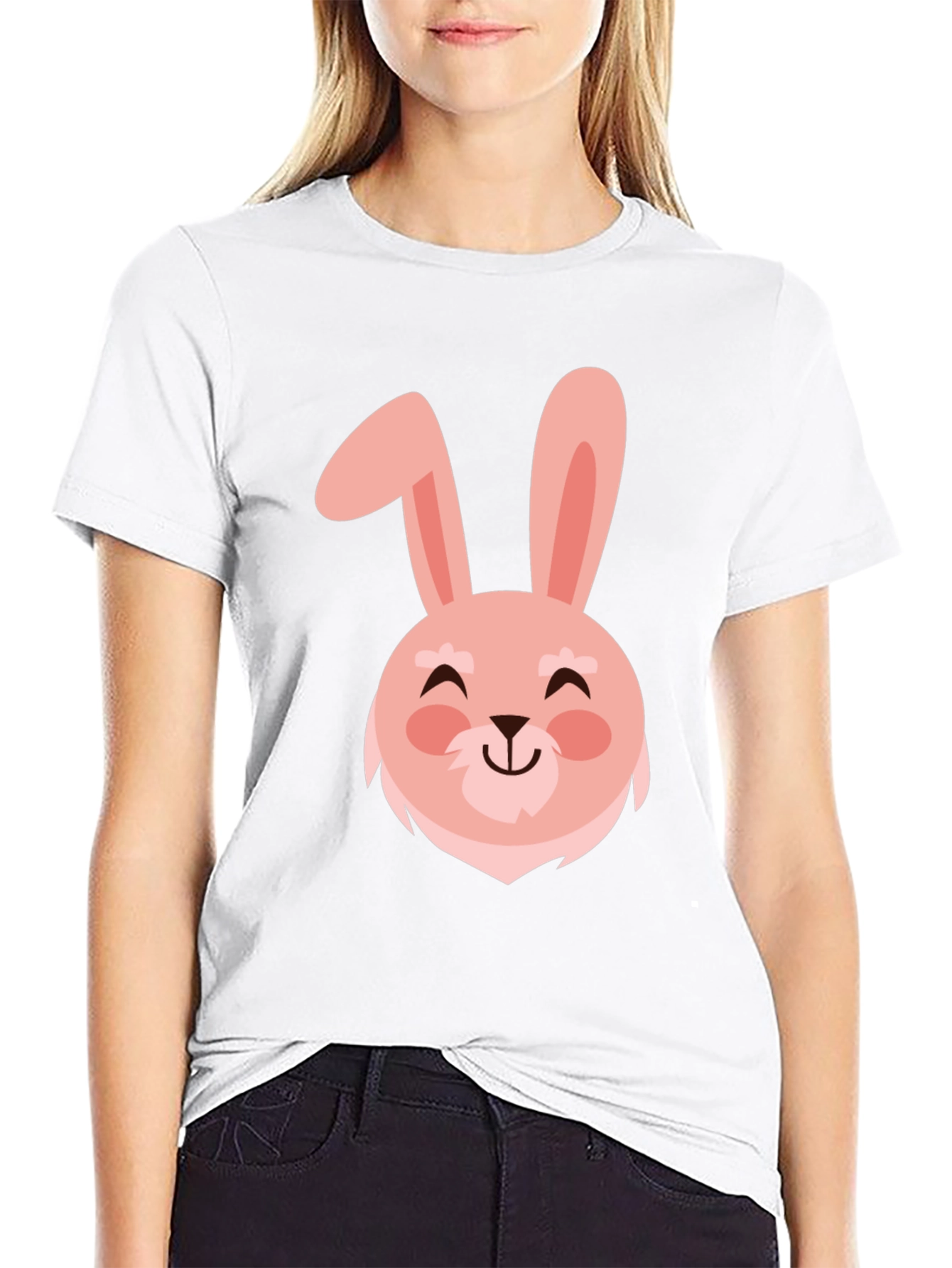 Cute Bunny Graphic Tee - Easter Holiday Shirt